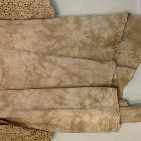 Cotton Ways Gauzy Modest Art to Wear Lagenlook Neutral color Tunic Top large - Picture 8 of 9